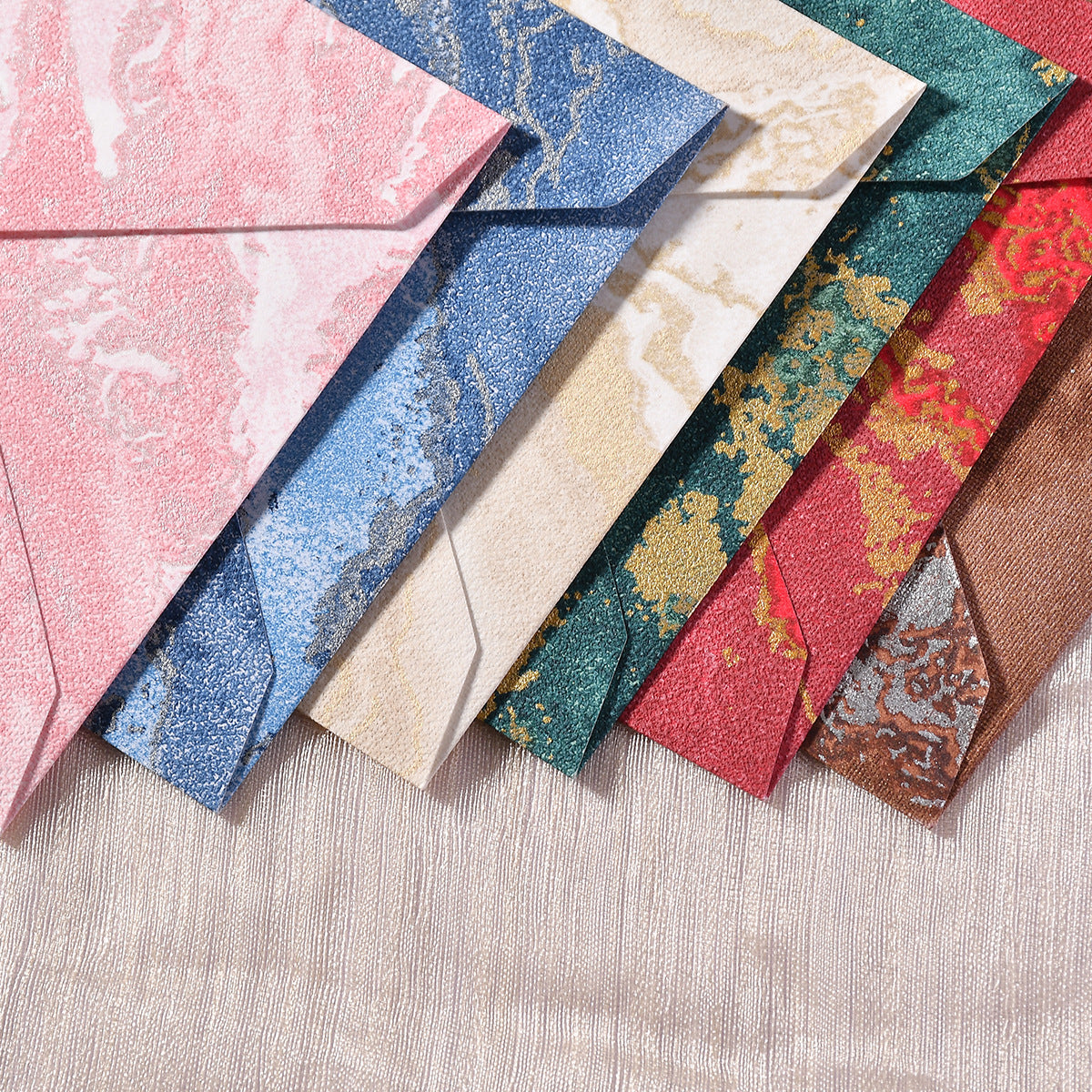 Gilded Envelope & Letter Paper Set – Vintage Embossed Chinese Style Stationery Kit, Special Paper Invitation, Postcard, Love Letter & Wax Seal Style Envelope Set